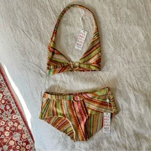 NWT Frankies Bikinis Top XS Bottoms S